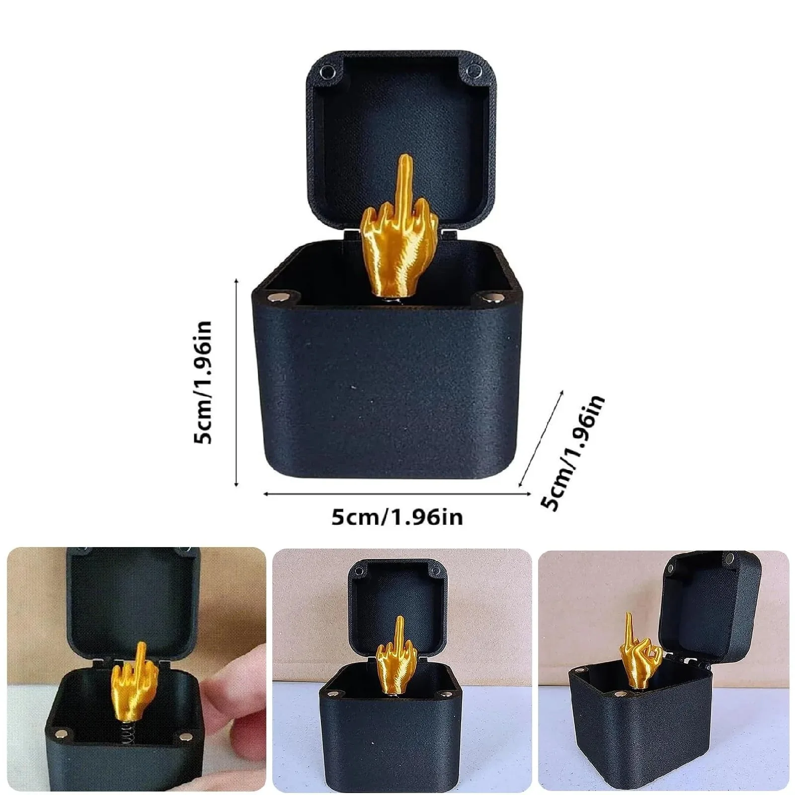 Funny Middle Finger Box, Prank Toy, Gag Gift, Surprise Mystery Box, Christmas Gift, Office Decor, Adult Humor Toy, 2026 New