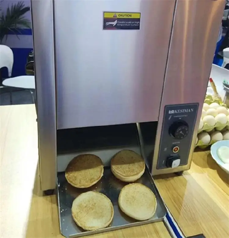 Commercial Restaurant Automatic Burger Bun Toaster for Bread Hamburger