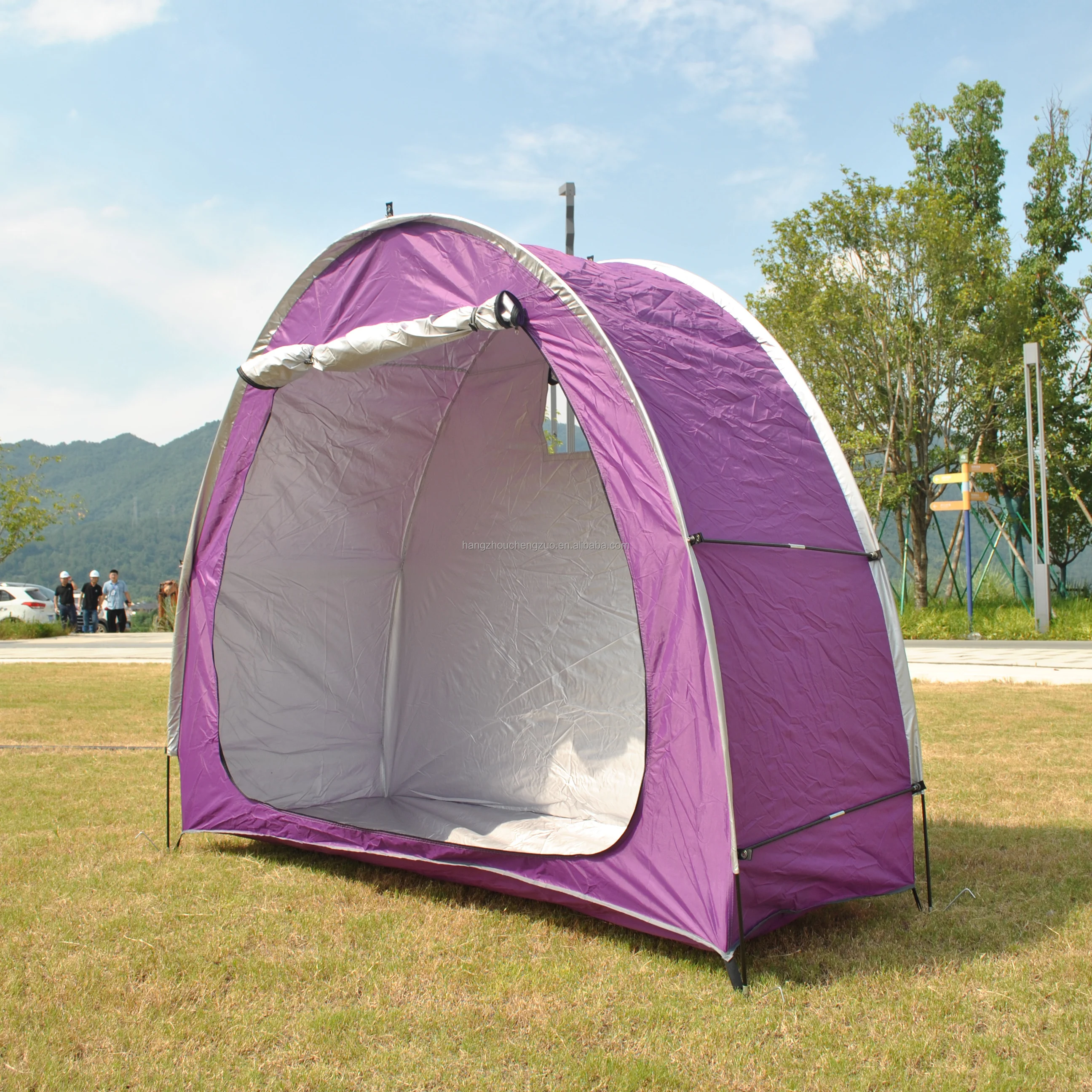 

Bike Storage Shed Tent with 210D Oxford Fabric PU4000 Waterproof Outdoor Bike Storage Shed for Two Bikes, Bike Hood Shelter