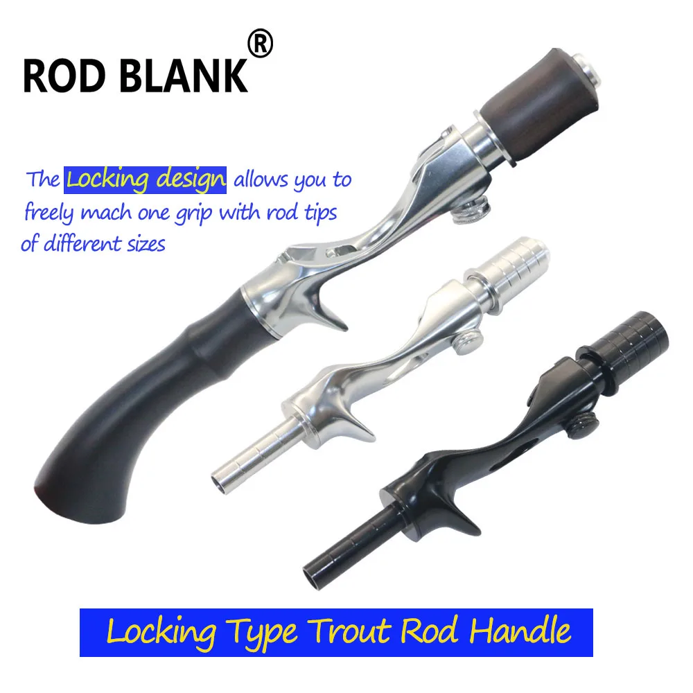 Rod Blank 1 Set Trout Rod Handle Sinking Design Locking Type Reel Seat Wood Grip Rod Building Components Pole DIY Accessoires