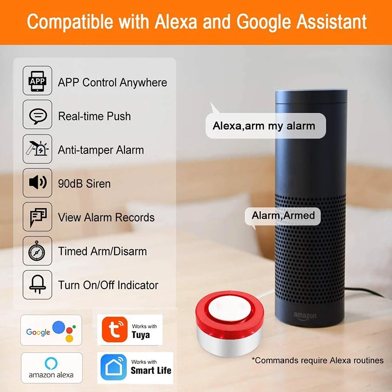 Multifunktionale Drahtlose WiFi TUYA Smart Home Intrusion Haus sicherheits System