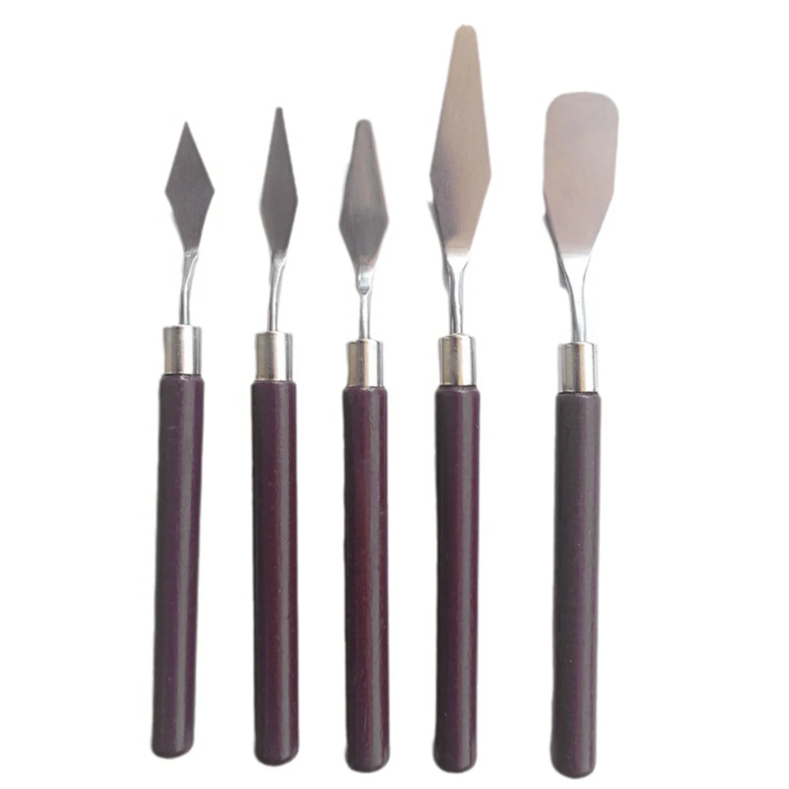 5-Piece Wooden Handle Palette Knife Set product image
