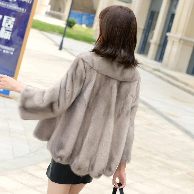 Real Mink Fur Coat Women Luxury Womens Fur Coat Short Fur Jacket Femme Fourrure Warm Korean Fur Coats Jackets for Women Abrigos