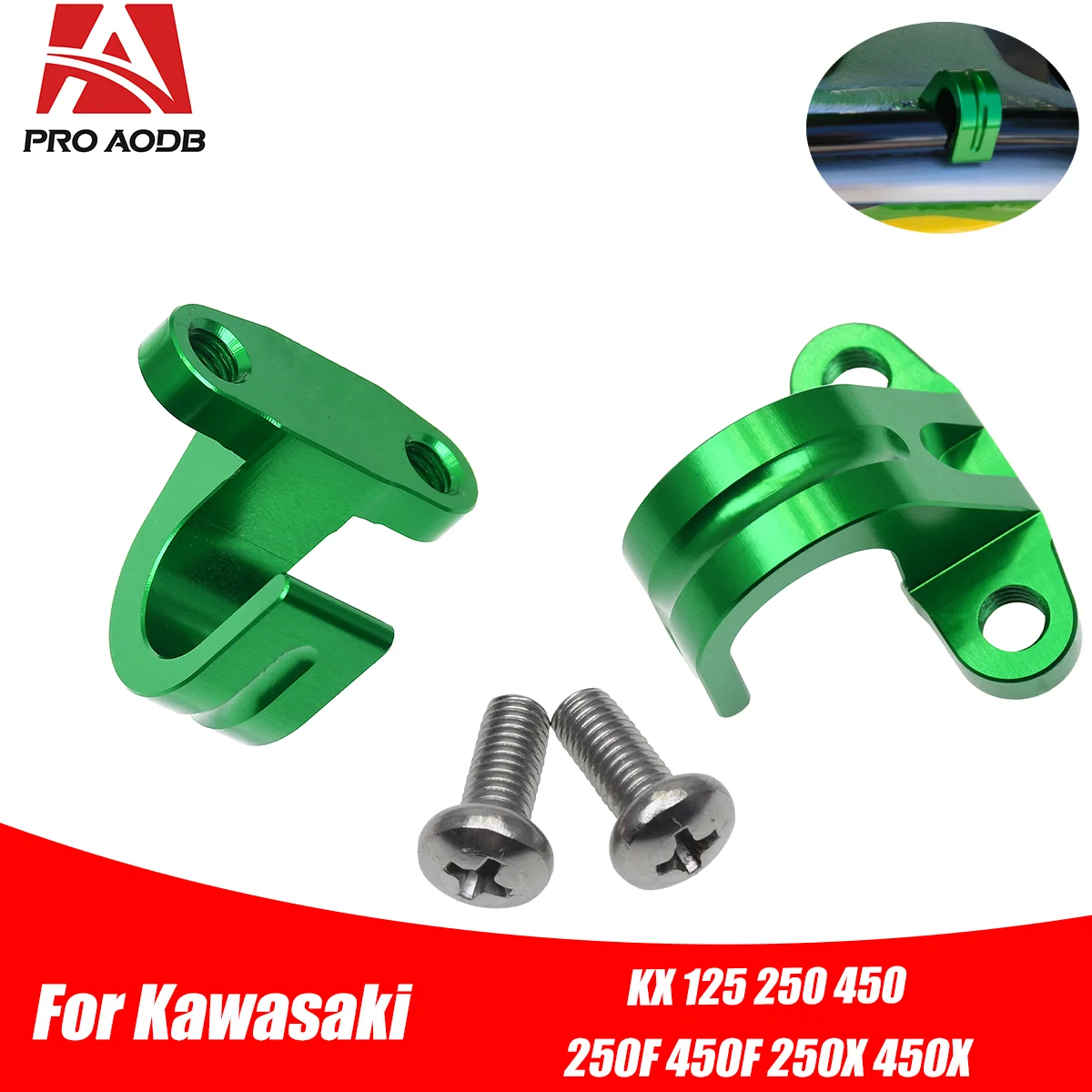 Rear Brake Line Holder Hose Clamp For KAWASAKI KX 125 250 450 F KX250X 2022 KX450X Motorcycle Accessories Clamping Lines Parts