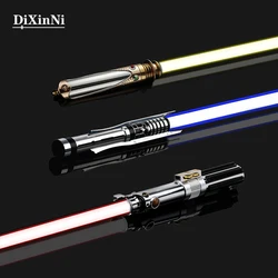 RGB Metal Lightsaber Cosplay laserowy miecz zabawka FX pojedynek lekki miecz ładowanie ciężki Dueling 5 zestaw dźwięk 12 zmiana koloru