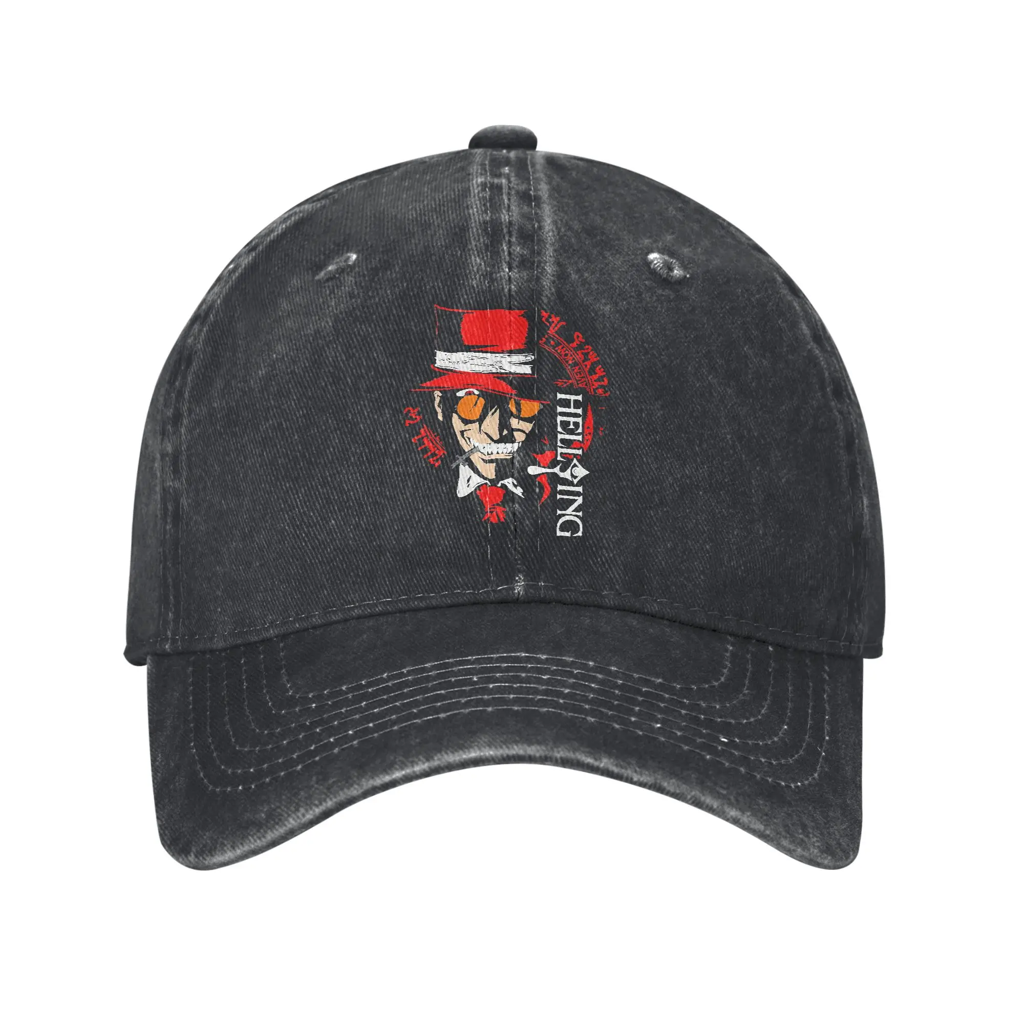 

Hellsing Alucard Manga Men Women Baseball Cap Classic Anime Distressed Washed Hat Casaual Outdoor Unstructured Soft Snapback
