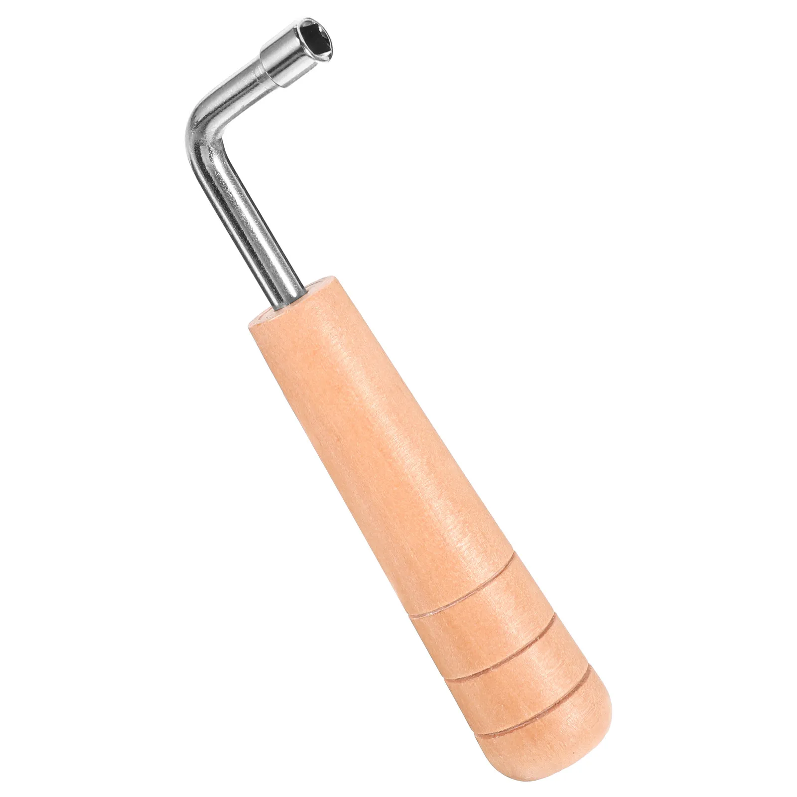 Lyre Harp Tuning Wrench Wood Handle Built-in Inner Wrench Accurate String Adjustment Harp Tuning Equipment L Shape Spanner