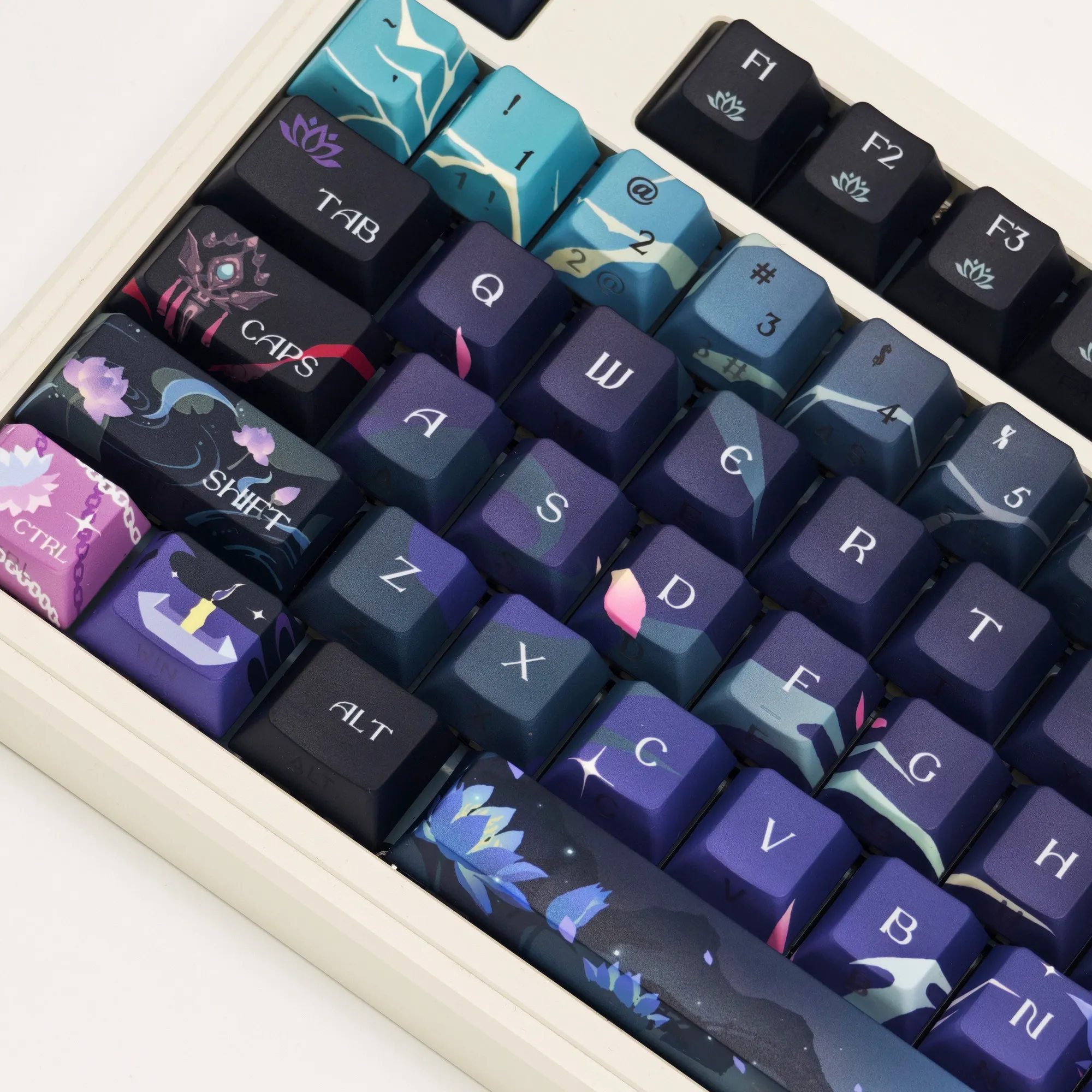 MAIMOOO Caleb Lord of The Netherworld​​ Keycaps Cherry Profile Love and Deepspace Anime Game PBT Keycap for Mechanical Keyboard