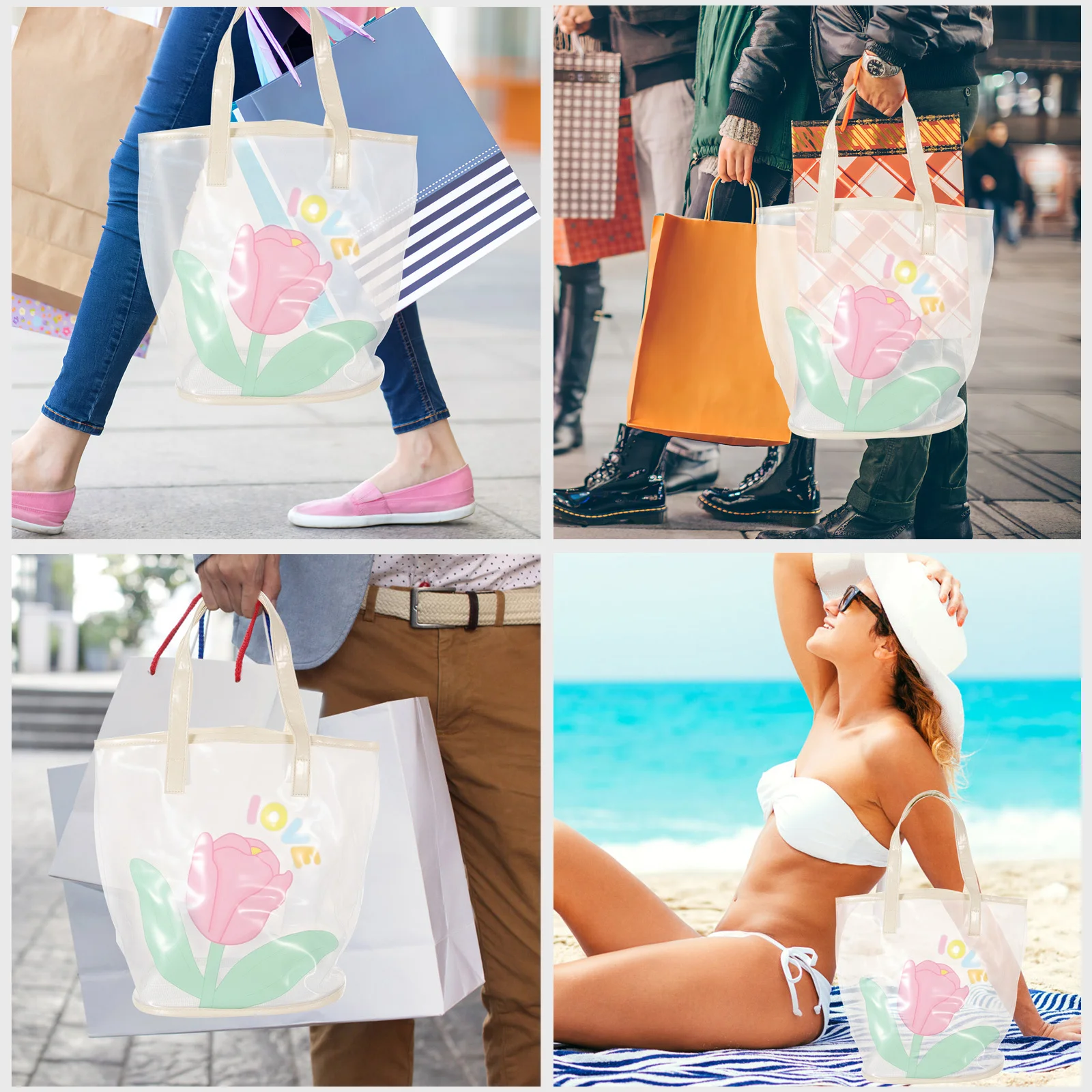 

Waterproof Travel Bag Large Beach Tote for Toiletries Makeup Storage Outdoor Camping Gym Portable Organization