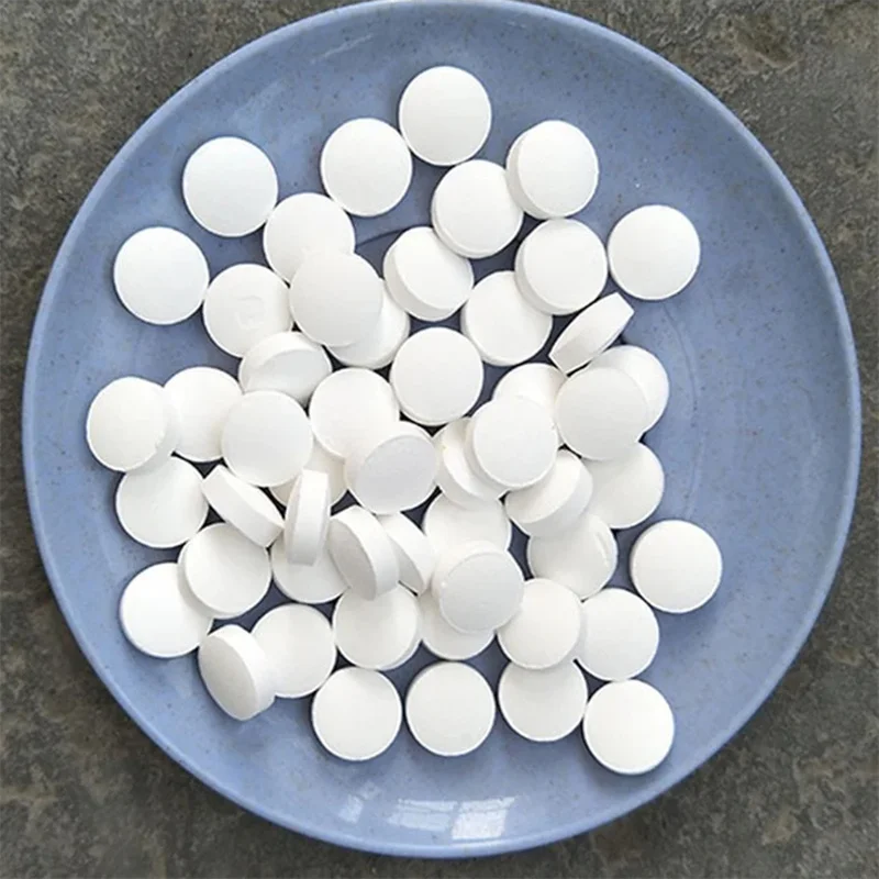 New 50pcs/bottle Swimming Pool Cleaning Tablet Chlorine Bromine Tablets Cleaner Swimming Spa Household Cleaning Supplies