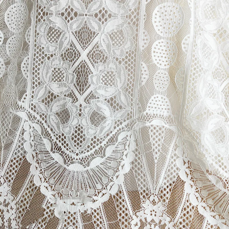 جديد جودة عالية رمش خط الضغط سميكة لينة الدانتيل الأبيض النسيج هندسية زهرة اليدوية الزفاف اكسسوارات الديكور