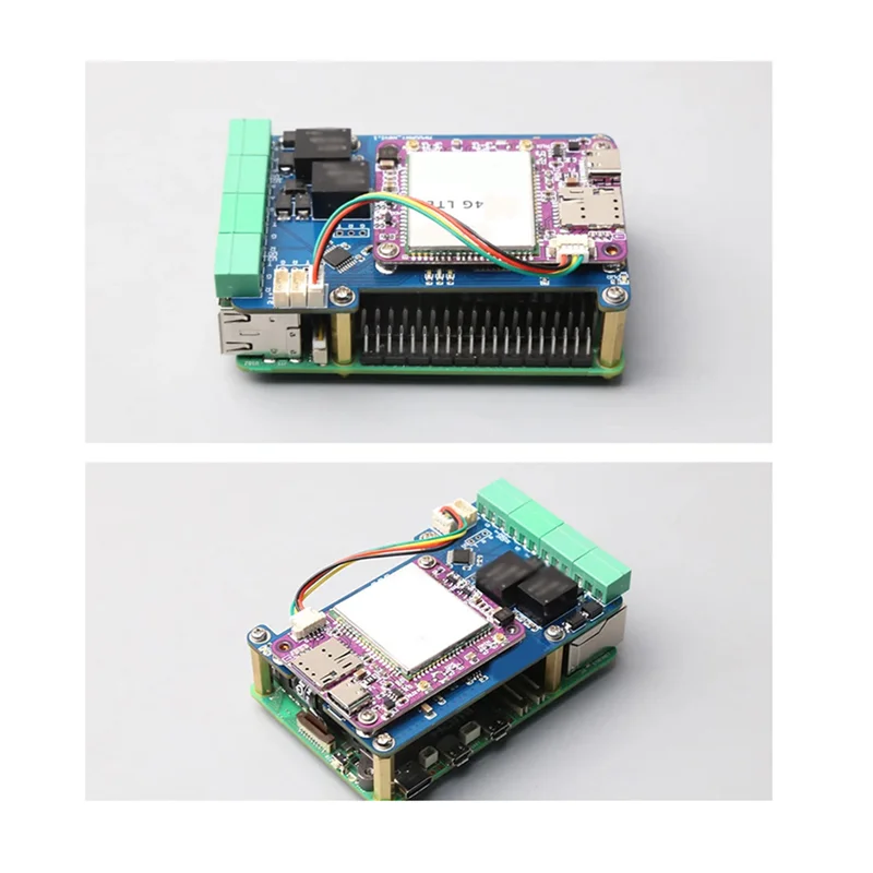 C9-MPUUART Pcie إلى USB UART HAT + بالوعة الحرارة + حافظة لـ Raspberry Pi 5 RS485 ISO RS232 USB2.0 4G LTE وحدة متينة وسهلة الاستخدام