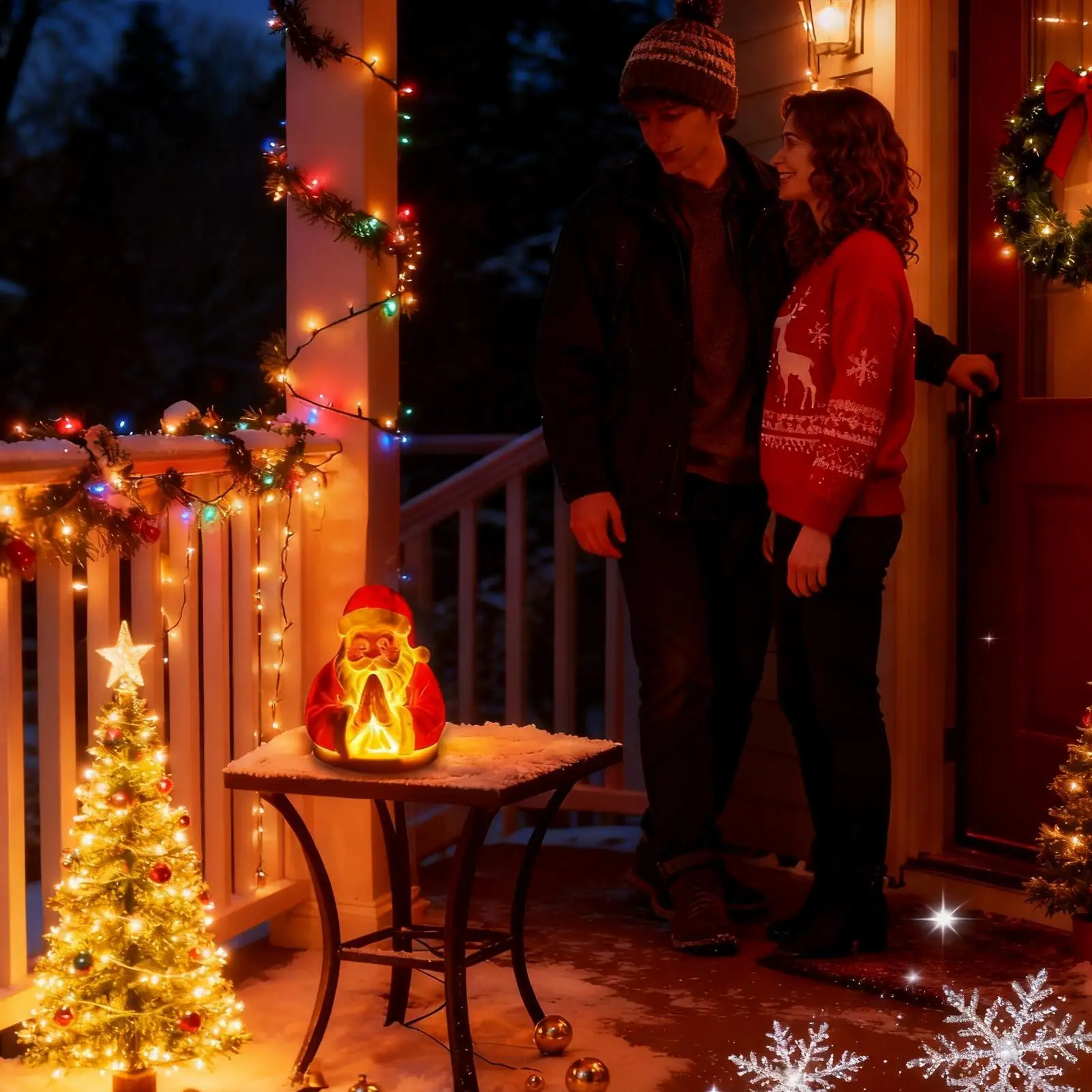 

Ночник Санта-Клауса, теплое свечение, домашний ночник, молится, Санта-Клаус, ночник, декор стола для квартиры, спальни, общежития, каминной кухни