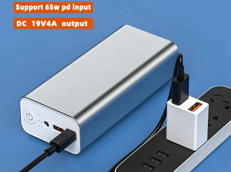 Charger for Laptops and Notebook Portable 30000mah 19v 12v Power Bank for Laptop Mini 65W PD Fast Charging UPS Power Station