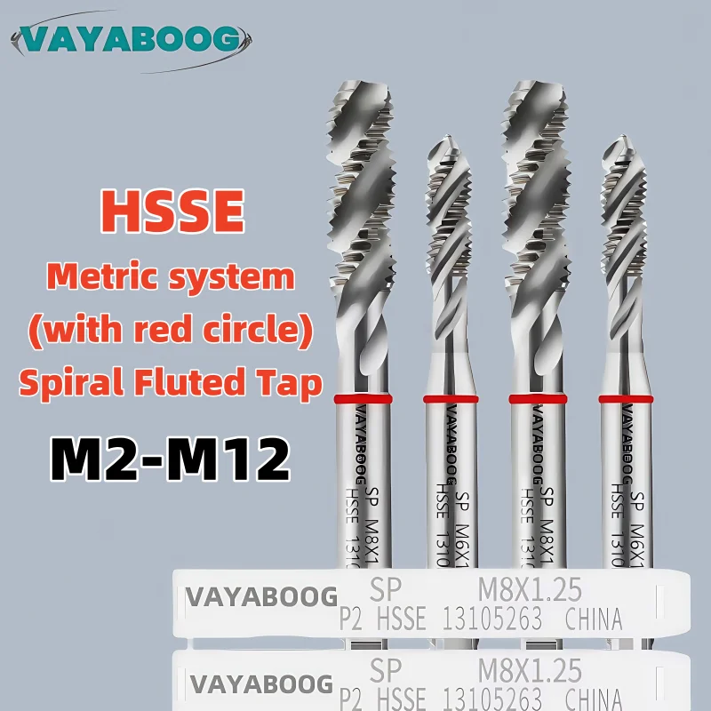 

1PCS HSSE Red Ring JIS Standard Spiral Fluted Tap M1.2 M1.6 M2 M3 M4 M5 M6 M7 M8 M9 M10 M11 M12 Machine Screw Thread Taps