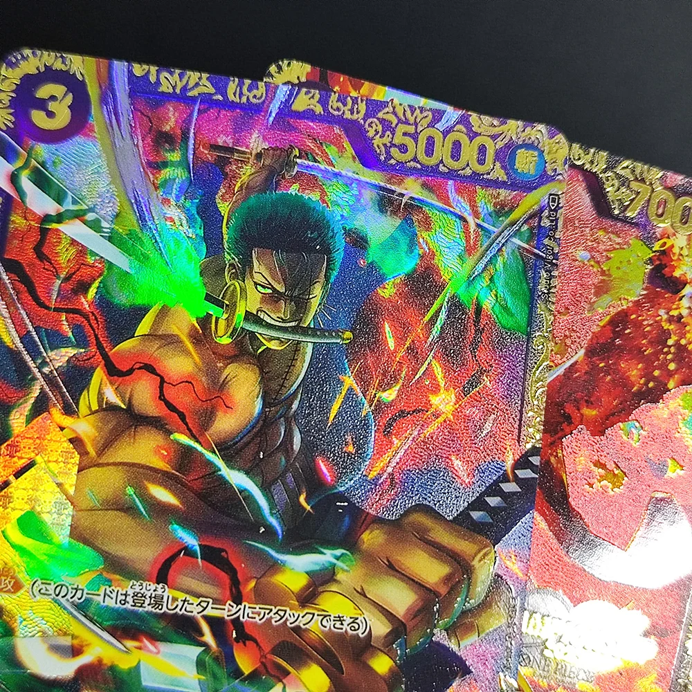  One Piece Jogo Campeonato PROXY GOLD CARD Flagship Battle PRIZÃO TOP Zoro Mihawk Kaidou Reiju UTA Coleção Anime Cartão