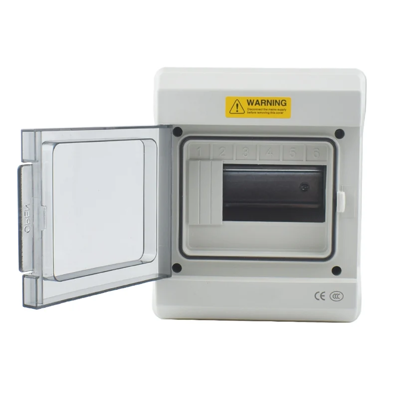 4/6/9/12/18/24/36 Ways Outdoor Waterproof Electrical Distribution Box Circuit Breaker MCB Power Plastic Junction Wire Box IP65