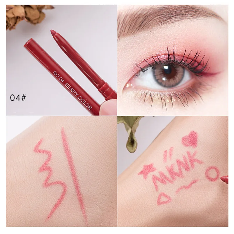 Penna Gel per Eyeliner penna per Eyeliner per viso semplice penna per posa di baco da seta a lunga durata impermeabile a prova di sudore non facile da sbavare