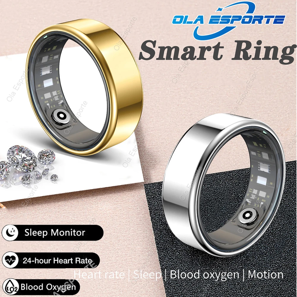 

Новое умное кольцо для здоровья для мужчин и женщин, монитор температуры тела, пульса и кислорода в крови, водонепроницаемость IP67 и 5 АТМ, многопортовый режим