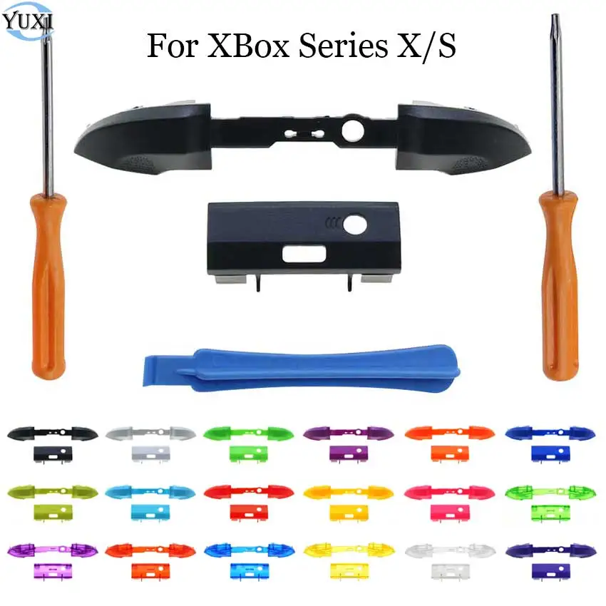 

YuXi LB RB Bumpers Trigger Button Middle Holder Replacement Part For Xbox Series X S Controller With Repair Tools