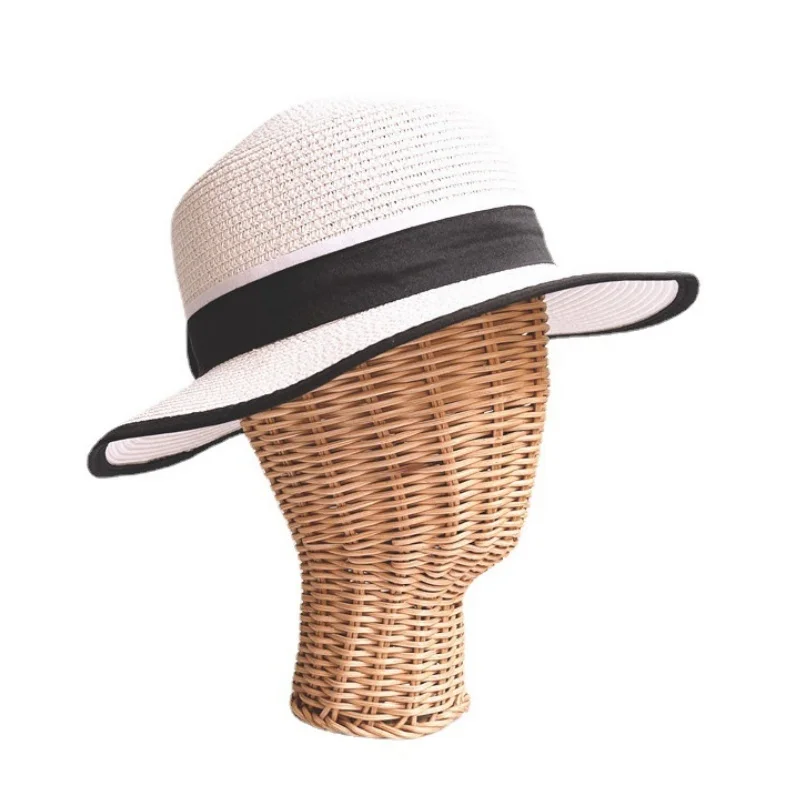 Rattan Mannequin Head Stand for Hat & Wig Display, Handmade Wicker Showcase, Stable Base, Unique Vine Woven Design & Durable