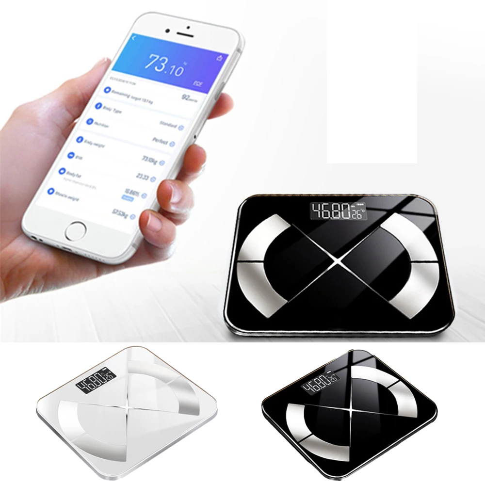 Bluetooth-Compatible Wireless Weight Scale Stable Fats Tracking Weight Scale For Home Use