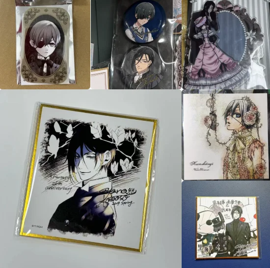 Anime Black Butler Ciel Phantomhive Acrylic Stand Model Desk Decor Badge Figures Gift Color Paper Role Play Birthday Xmas Gift view 3