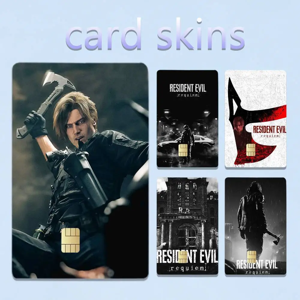 R-Resident E-Evil-9 R-Requiem Game RER 4pcs 1Set Film Skin for Debit Credit Bank Visa Card Decal Cover