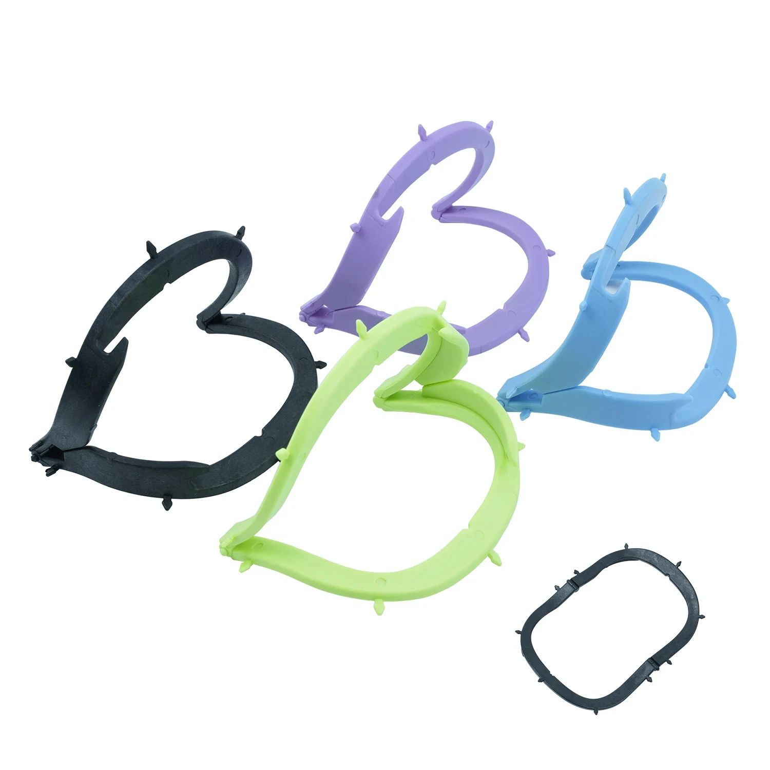 

1pcs WELLCK Dental Foldable Frame Plastic Rubber Dam Sheets Holder Oral Barrier Tools Blue/Green/Black/Purple Dentistry Tools