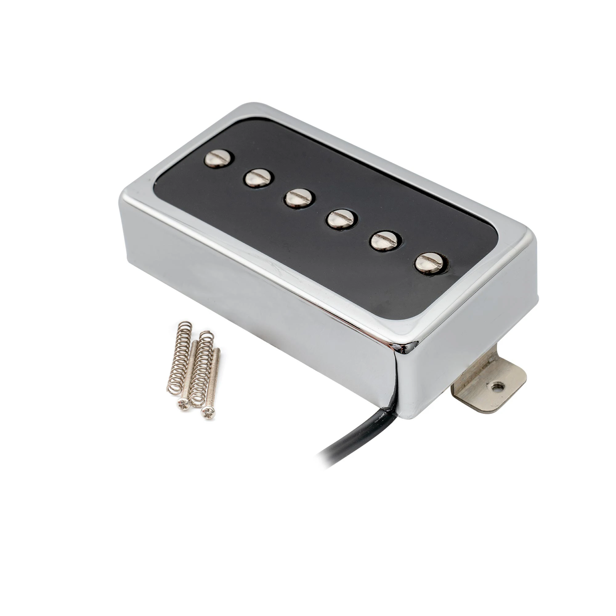 Artec SHA66C Alnico 5 Splendor LP Single Coil Neck Pickup 8K for Les Paul Style Electric Guitar, Chrome/Black