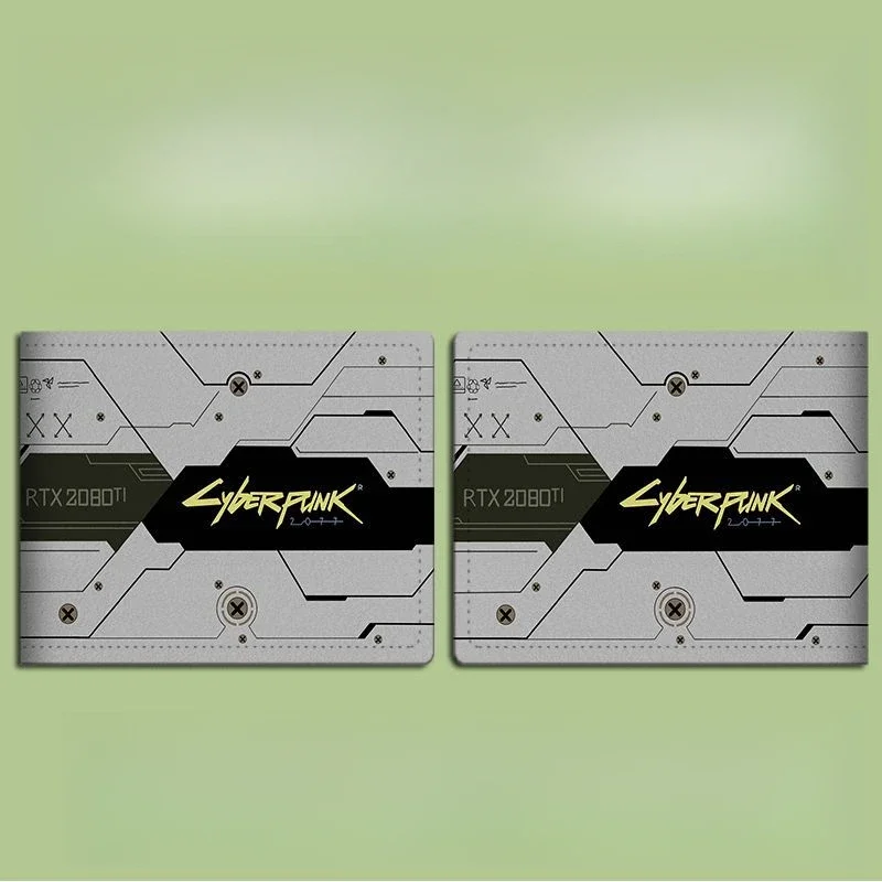 New 2025 High Quality Neutral Wallet Fun Fashion Foldable WalletCyberpunk Print Wallet Pu Leather