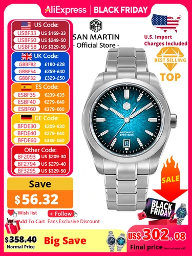 San Martin 39mm SN0144 ""JianZhan"" Gada reloj Miyota 9015 diseño Original vestido de estilo chino hombres relojes mecánicos automáticos