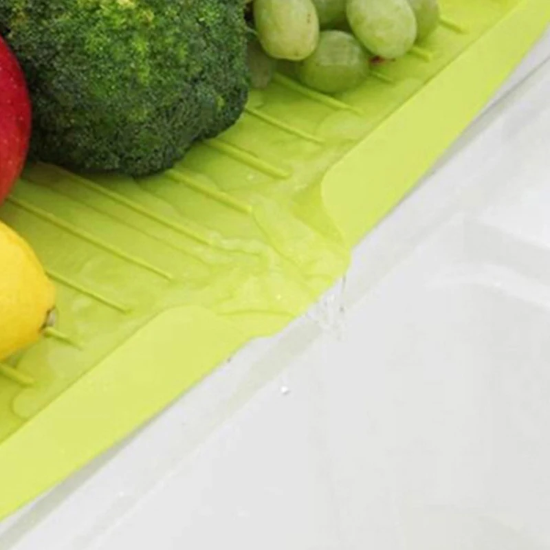 Kitchen Creative Drain Tray Fruit Vegetable Drain Board Rectangular Tableware Storage Shelf Plastic Drainer Dish For Bowl Cup