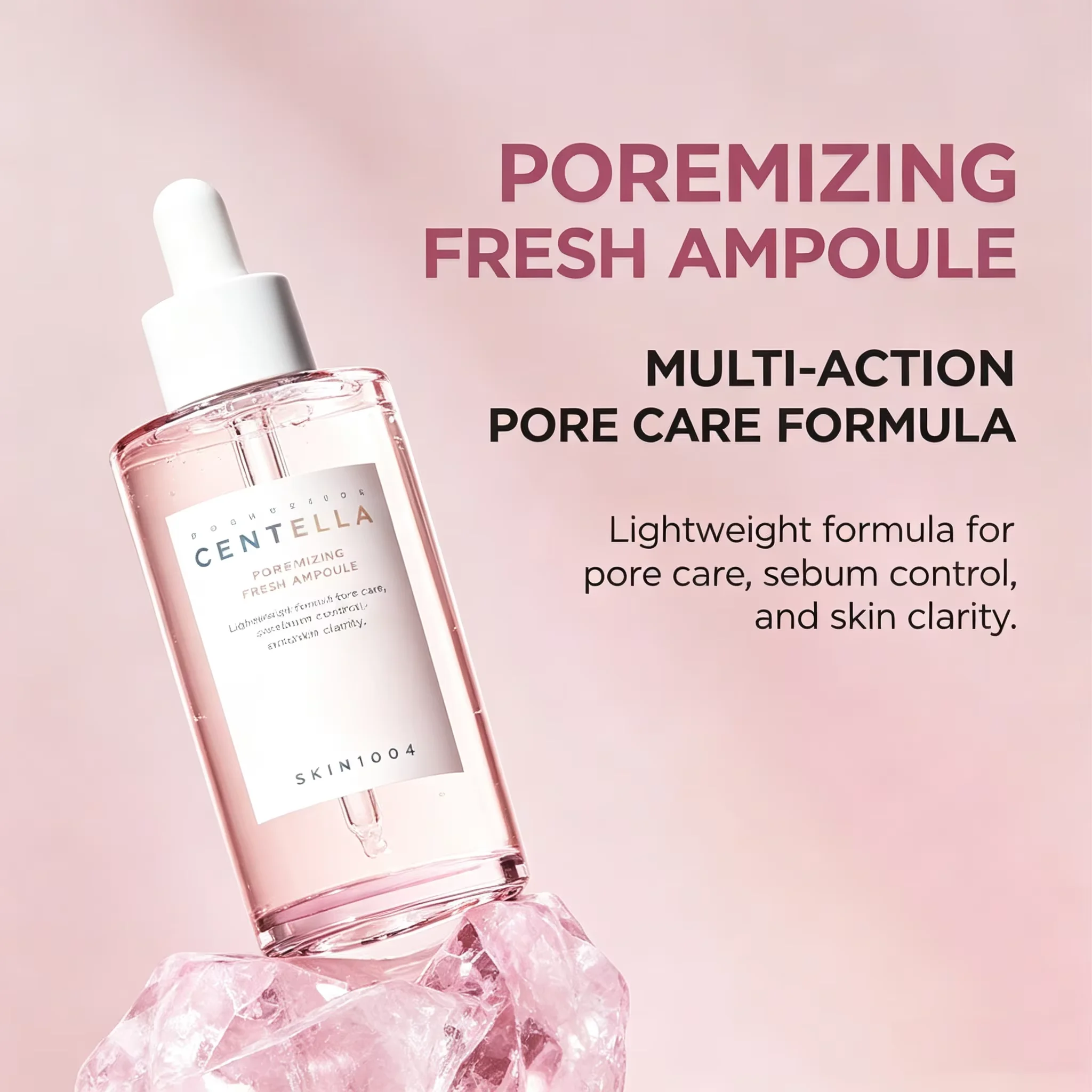 Madagascar Centella Poremizing Fresh Ampoule 100ml Control Sebum Soothe Oily Sensitive Skin Weightless Feel