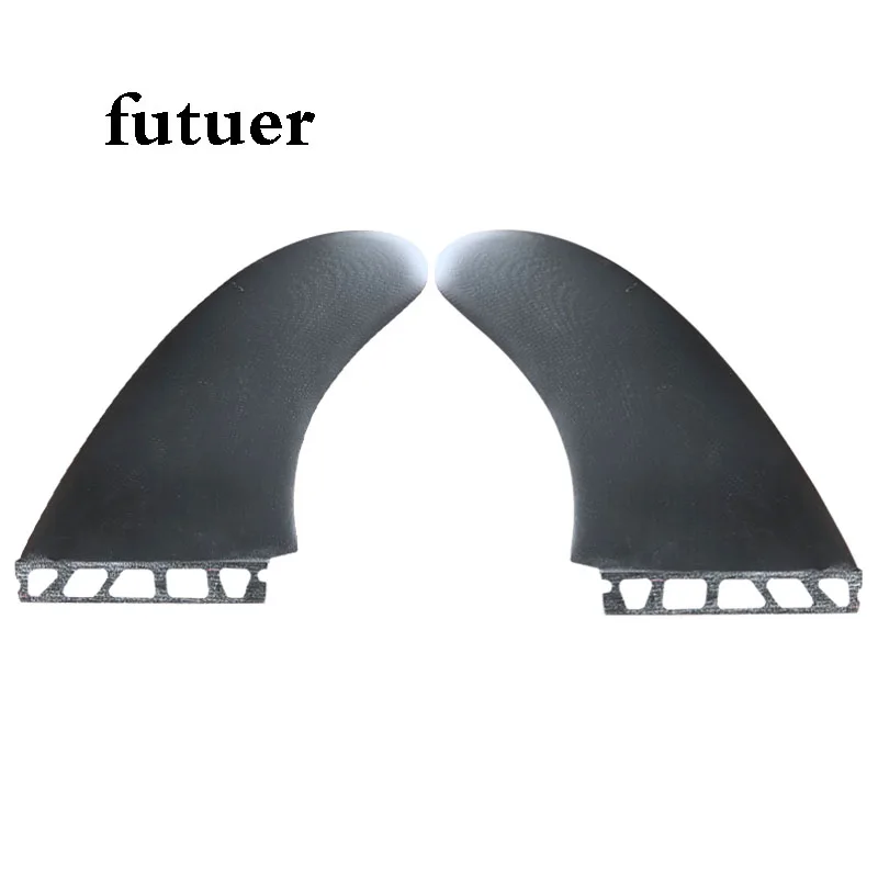 

Ласты для доски для серфинга FUTUER, хвостовые ласты для доски для серфинга, двойные ласты, черный набор из 2 предметов, изготовленные из стекловолокна, аксессуары для доски для серфинга, весло Sup