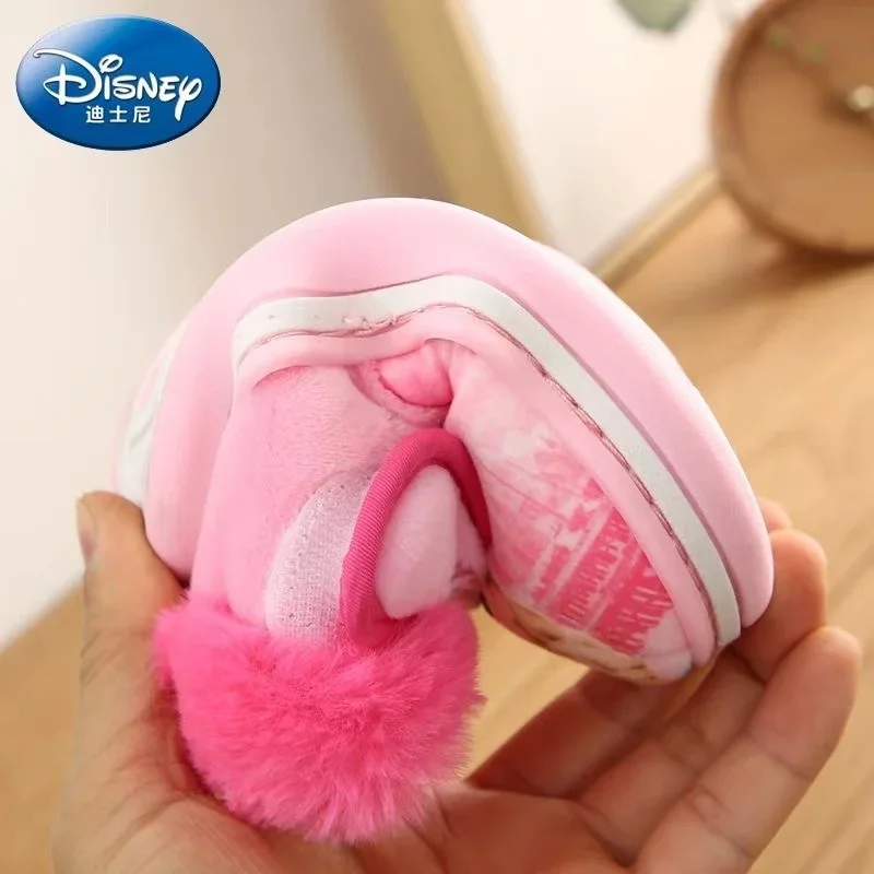 Disney Winter Children Cotton Slipper Boy Girl Cartoon Frozen Elsa Print Warm Princess Baby Indoor Home Shoes Soft Kid Snow Boot