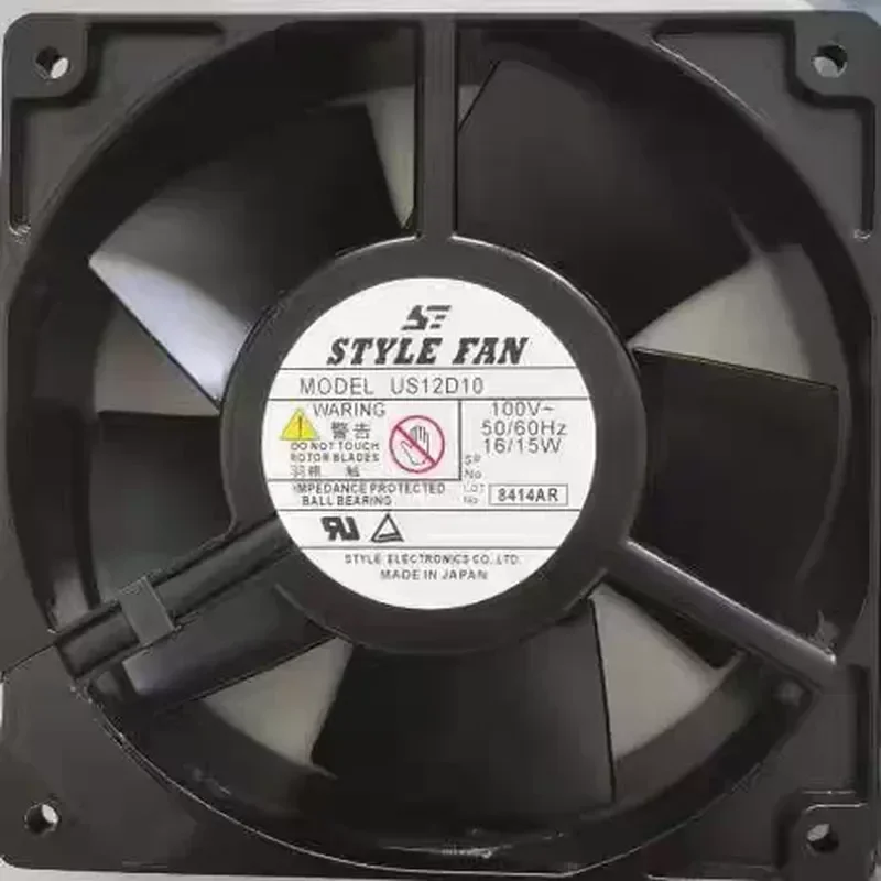 for STYLEFAN US12D10 Original Japan 100V 16/15W 120x120x38mm All Metal Cooling Fan
