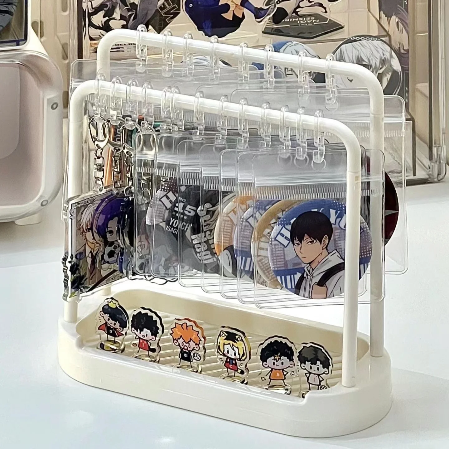  Display Stand Simple Jewelry Storage Baroque Style Desktop Decoration Ornament Compact Size Fashion Accessory Organizer