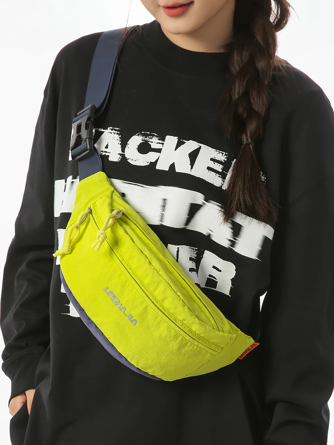 bolsa-transversal-casual-verde-fluorescente-unissex-leve-impermeavel-de-ombro-Unico-design-esportivo-de-cintura