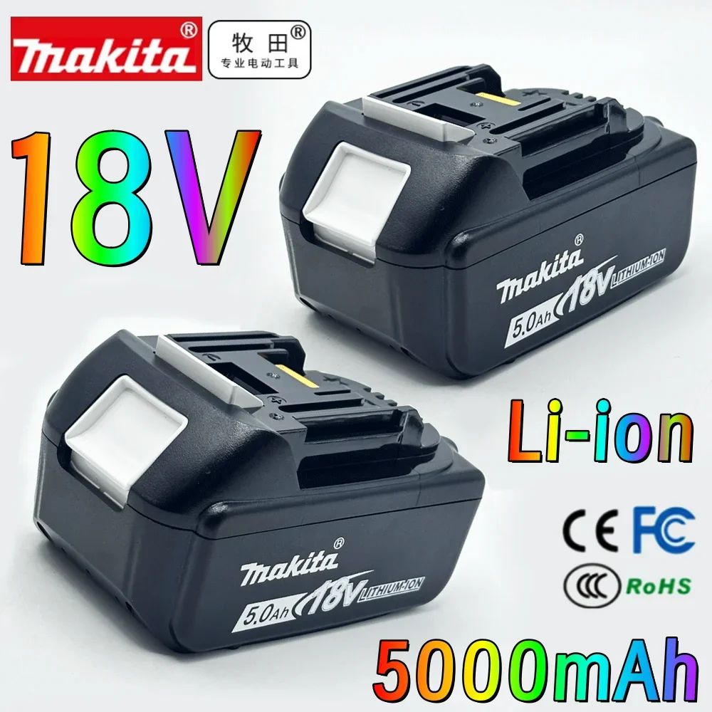 

18V 5000mAh Original Makita With LED lithium ion replacement LXT BL1860B BL1860 BL1850 Makita rechargeable power tool battery