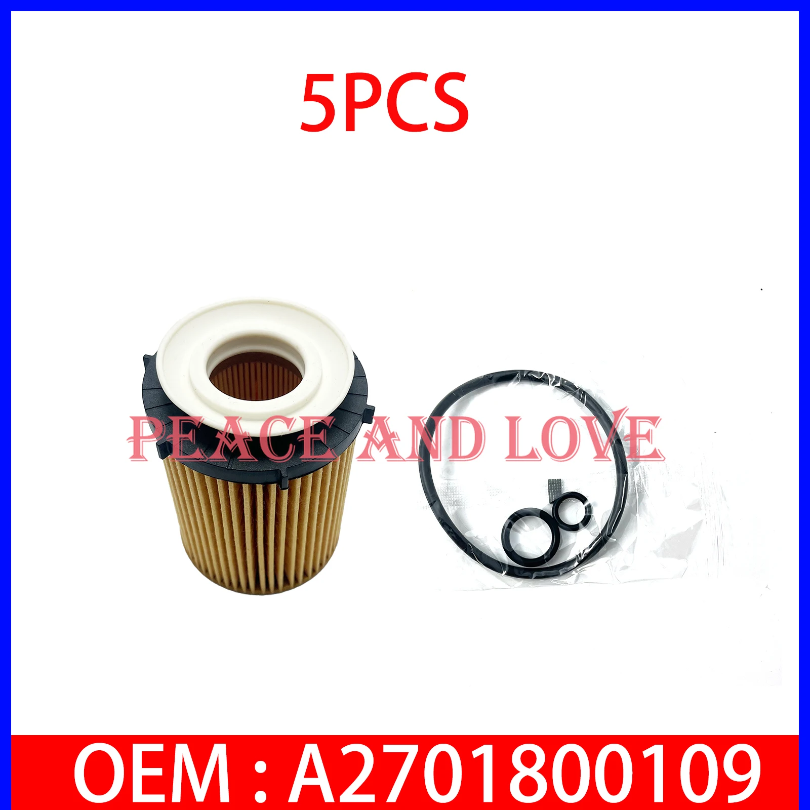 1PCS/5PCS Engine Oil Filter Kit For Mercedes-Benz GLB250 C300 A220 GLA250 GLC300 New