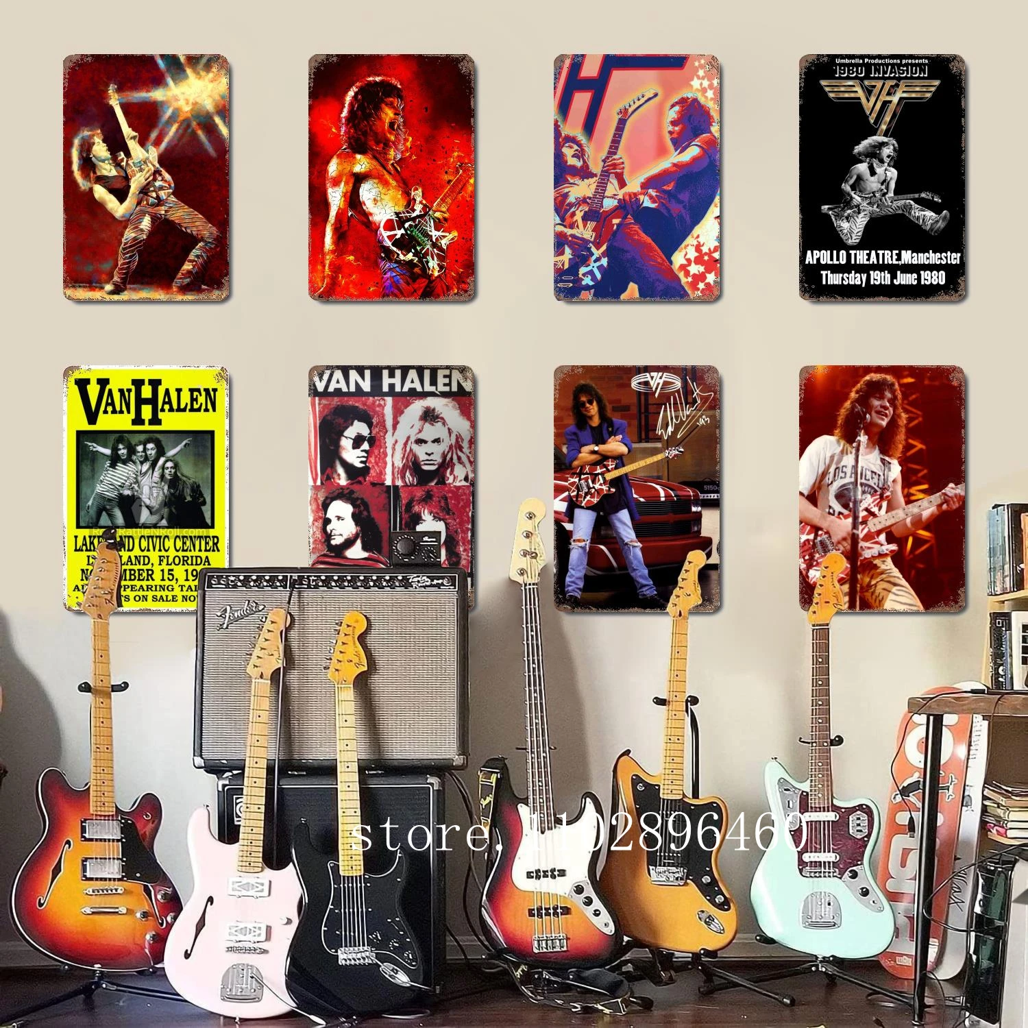 

van halen Metal Plaques & Signs wall decor Vintage Tin Signs Captain Metal Poster Decor for Bar Pub Club Wall Decoration