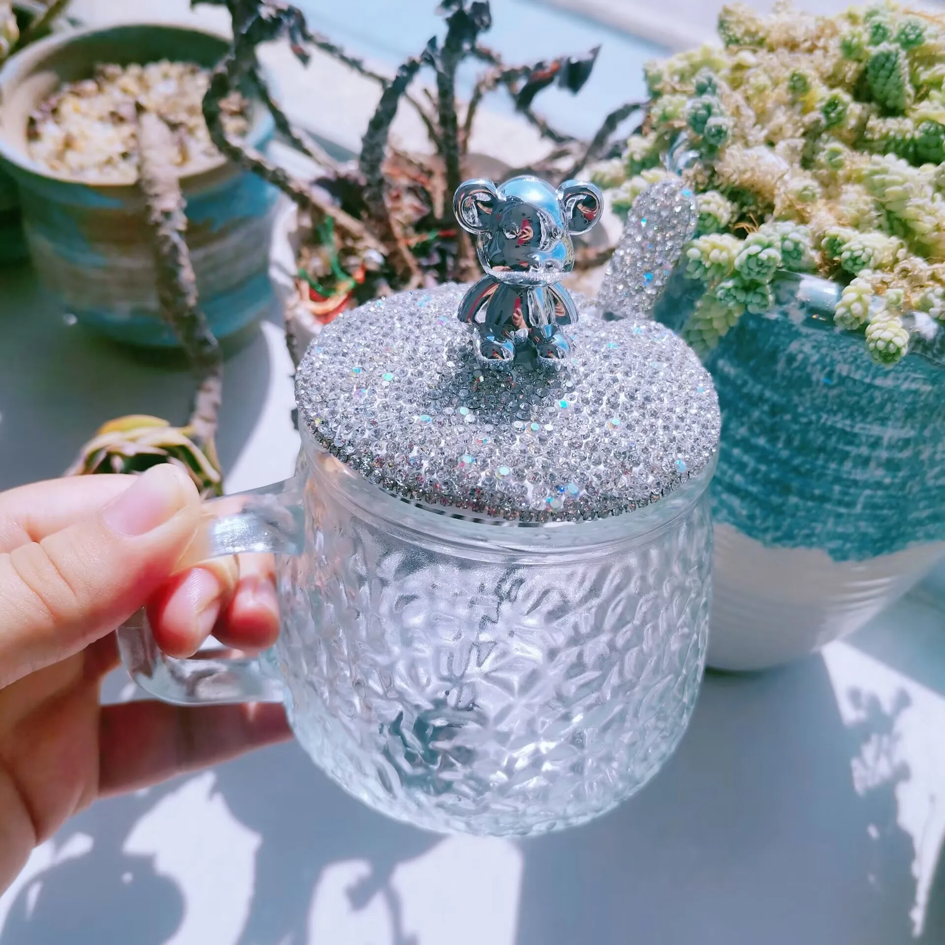 

Handmade Rhinestone Tumbler Durable Drink Tumbler Juice Coffee Drink Maker Luxury Diamond Cocktail Beer Wine Gift