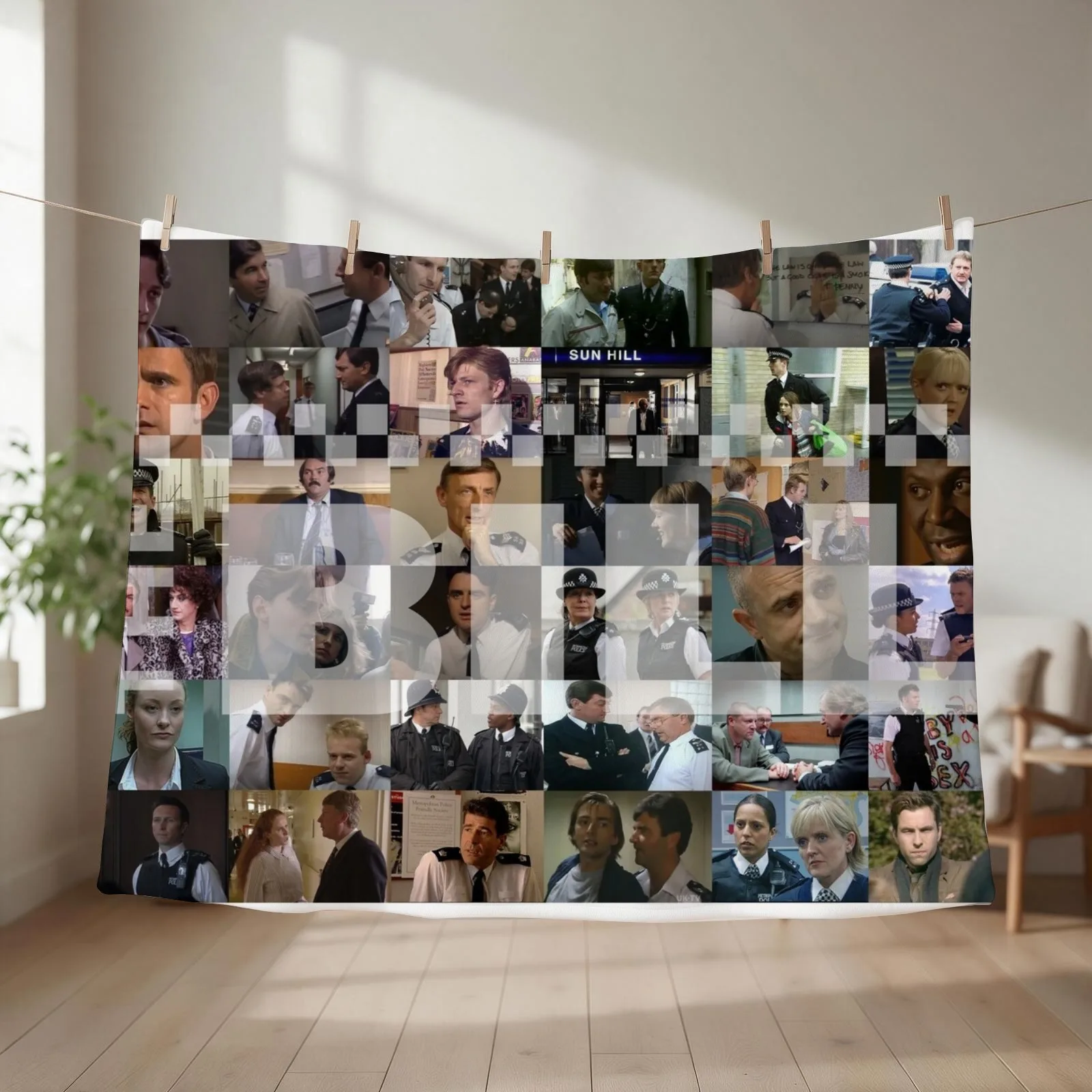 Bill Montage Throw Blanket couch cozy soft plush fuzzy picnic outdoor blanket