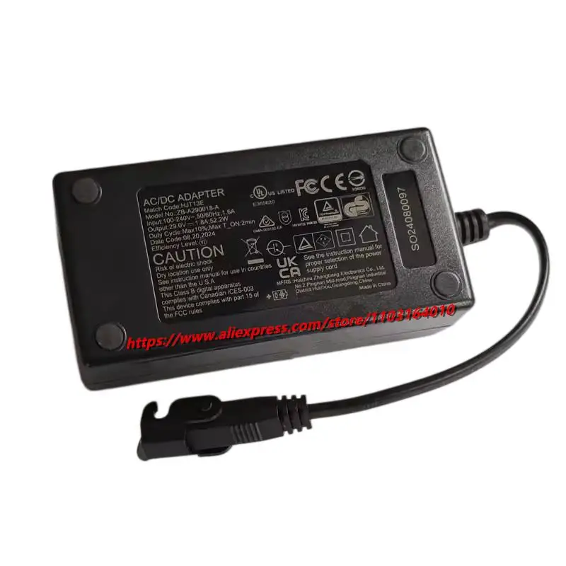 Original ZB-A290018-A HJT13E AC DC Adapter Charger 29V 1.8A 52.2W Transformer forReclining Chair Sofa Power Supply