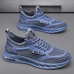 Fashion Men's Shoes Mesh Sneakers Hollow Out Breathable Casual Shoe Outdoor Sport Running Shoes for Men Comfort Tennis Shoes2024