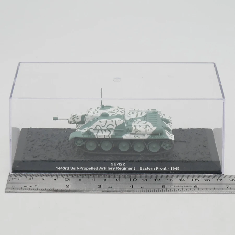 Diecast Ixo 1:72 Scale Su-122 1945 Soviet Self-propelled Howitzer Assault Gun Alloy Tank Model Alloy Car Model Collectible Toy