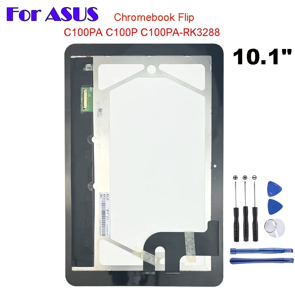 Para asus chromebook flip 10.1 "C100PA-DB02 c100pa c100p c101 c101pa display lcd tela de toque digitador lcd sceen montagem