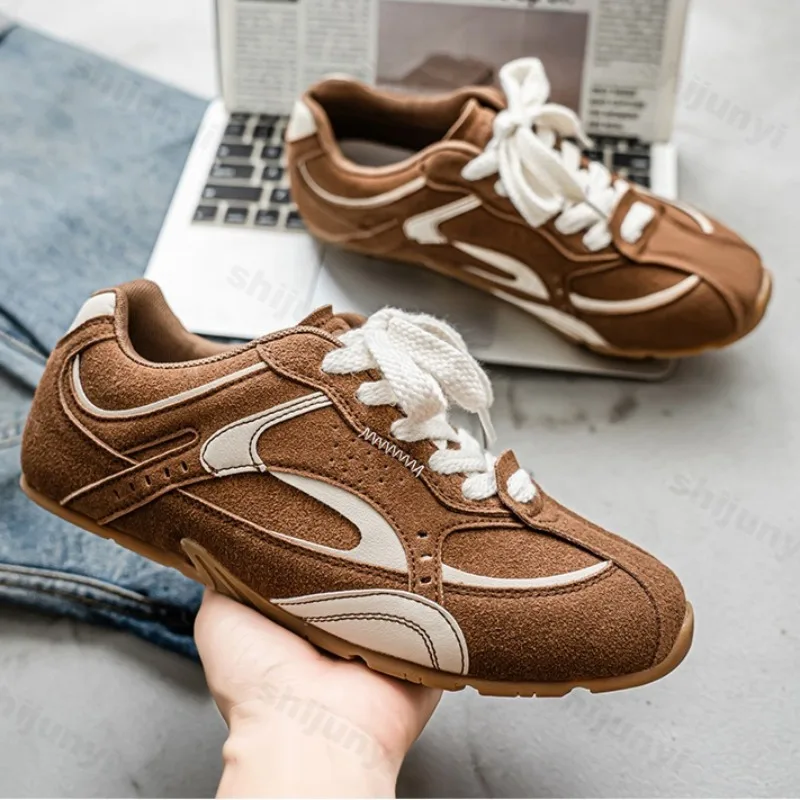 

Summer Men's Casual Sneakers 2025 Retro Flat Casual Shoes 2025 Outdoor Sport Running Shoes Fashion Lace-up Male Walking Shoes