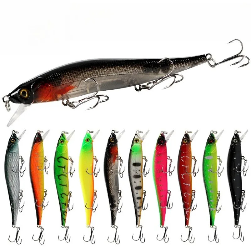 Billings Long-Cast Bionic Kunststoffköder für Salzwasserfischen: Rasselnde Minnow-Köder, Angelzubehör, Minnow-Köder für Wildfischen
